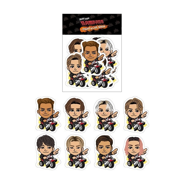 Run Run Rampage キャラステッカー 地獄 Exile Tribe Station Vertical Garage Official Online Store バーチカルガレージ公式通販サイト