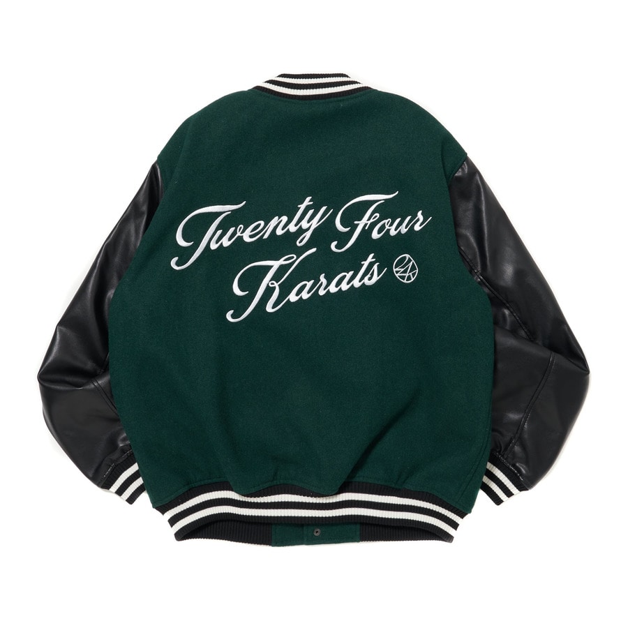 TF Logo Varsity Jacket 詳細画像 Green 2