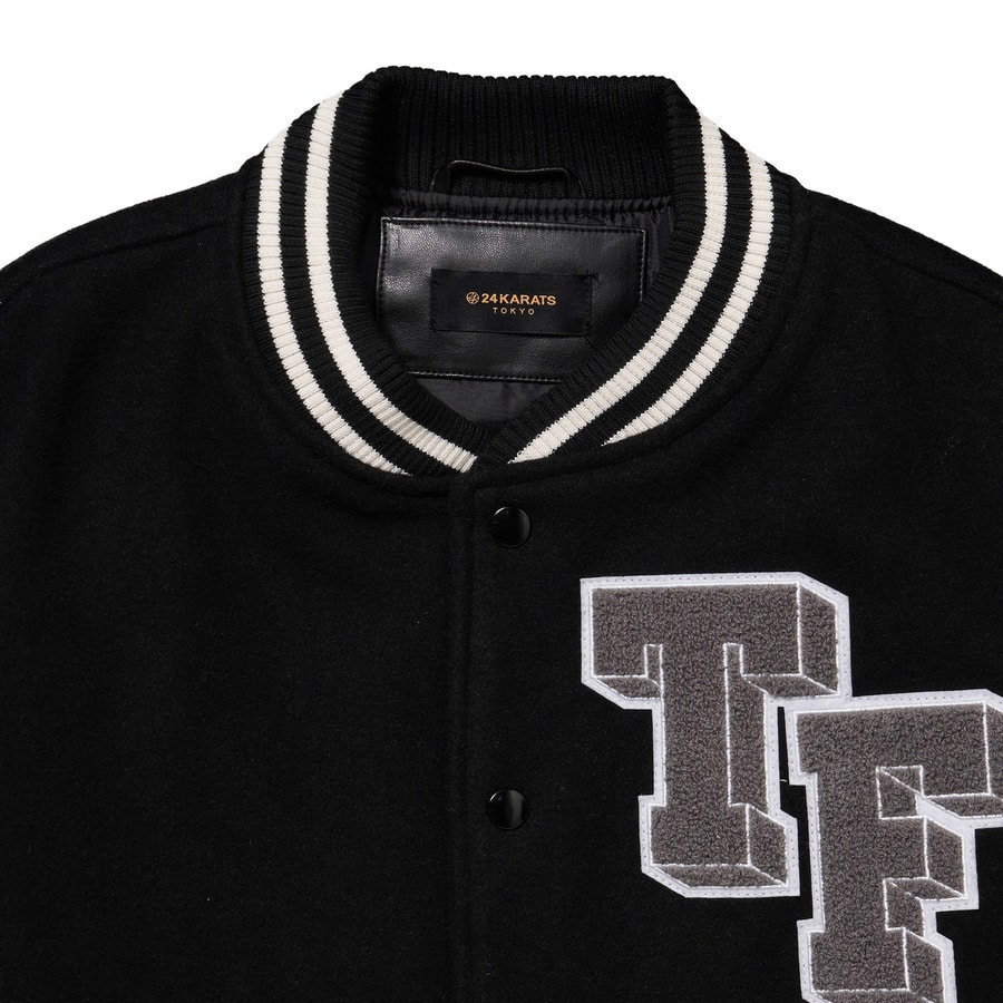 TF Logo Varsity Jacket 詳細画像 Black 3