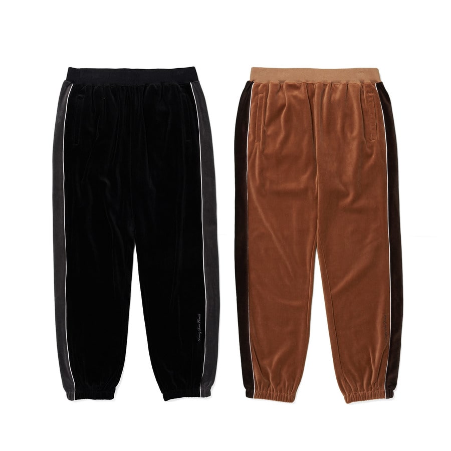 Throwback Velour Jersey Pants 詳細画像 Brown 7