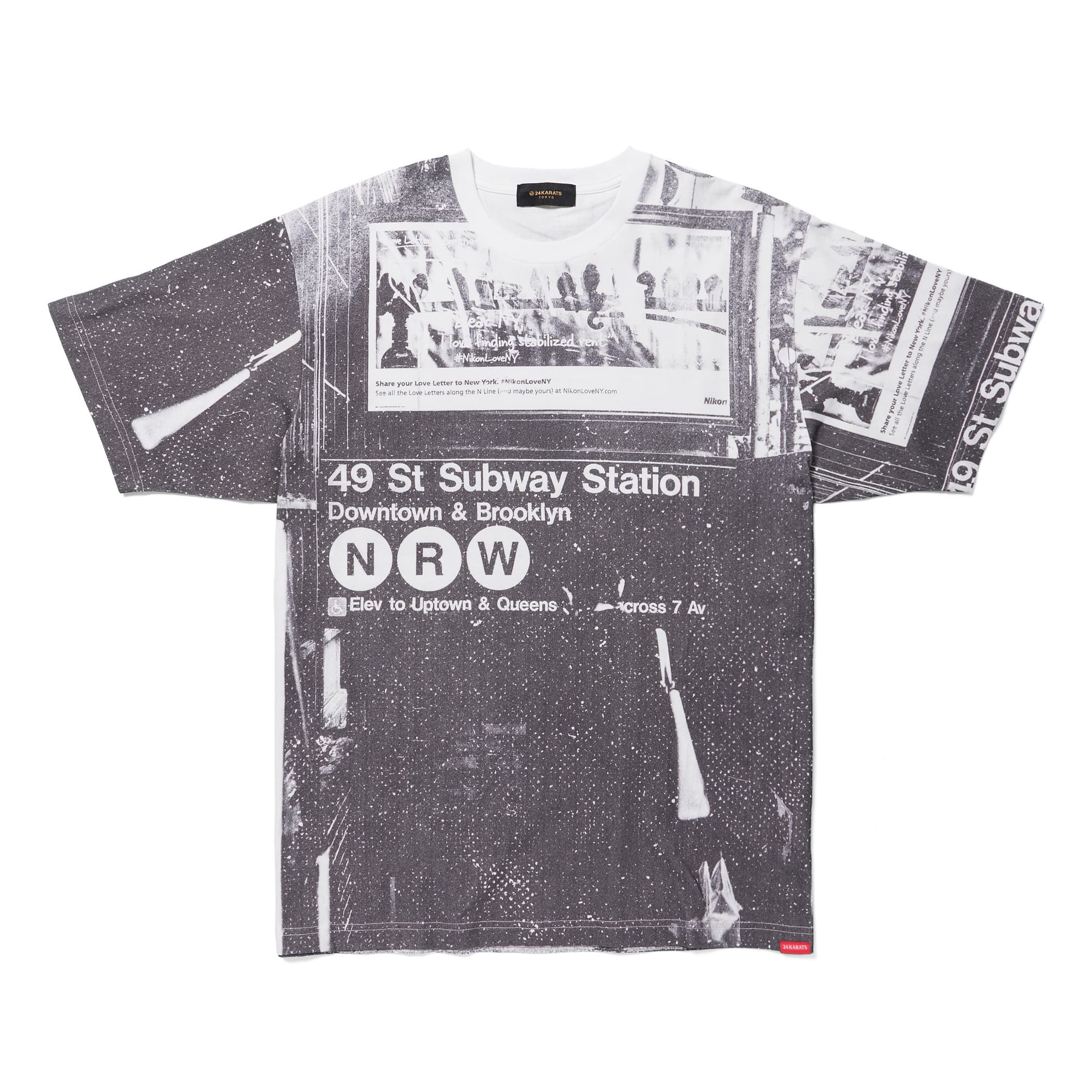 NY Over Print Tee SS | 24KARATS | VERTICAL GARAGE OFFICIAL 