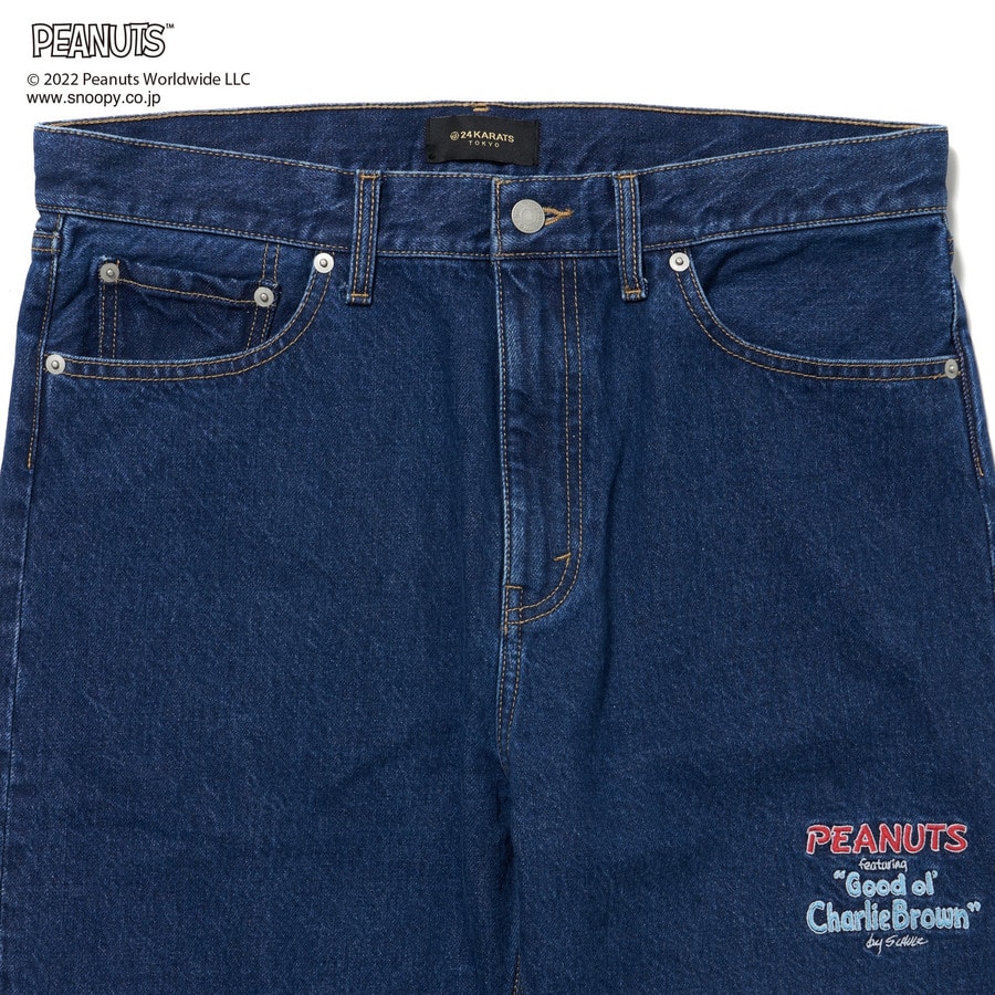 PEANUTS X 24KARATS Denim Pants 詳細画像 Blue 2