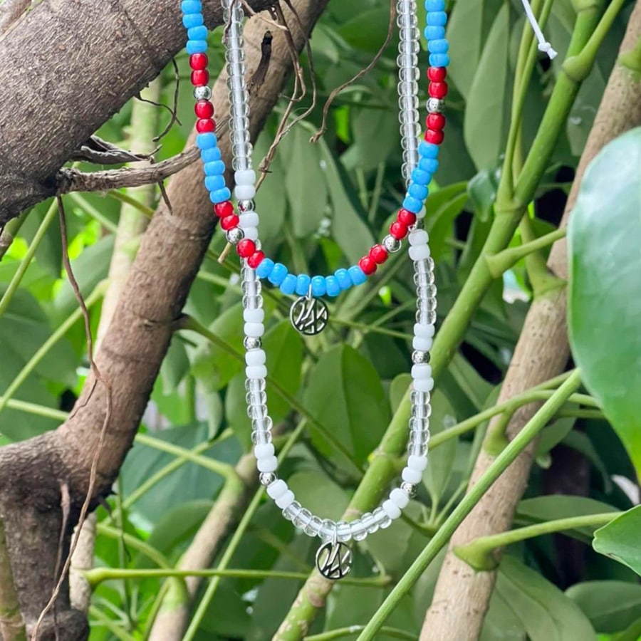 24 Beads Necklace 詳細画像 Blue 10