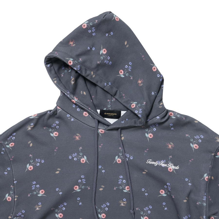 Floral Pullover Hoodie 詳細画像 D.Grey 2