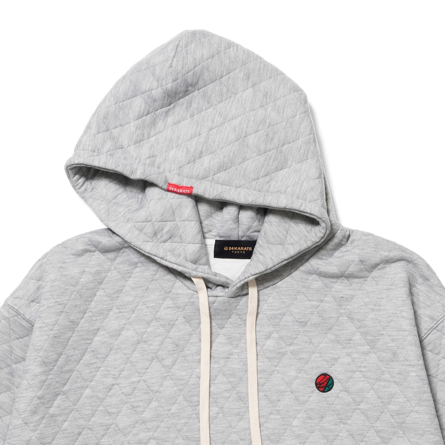 Quilting Pullover Hoodie 詳細画像 Grey 2
