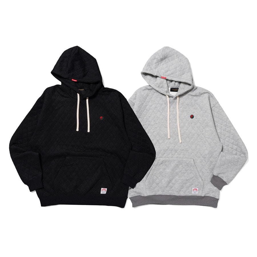 Quilting Pullover Hoodie 詳細画像 Black 7