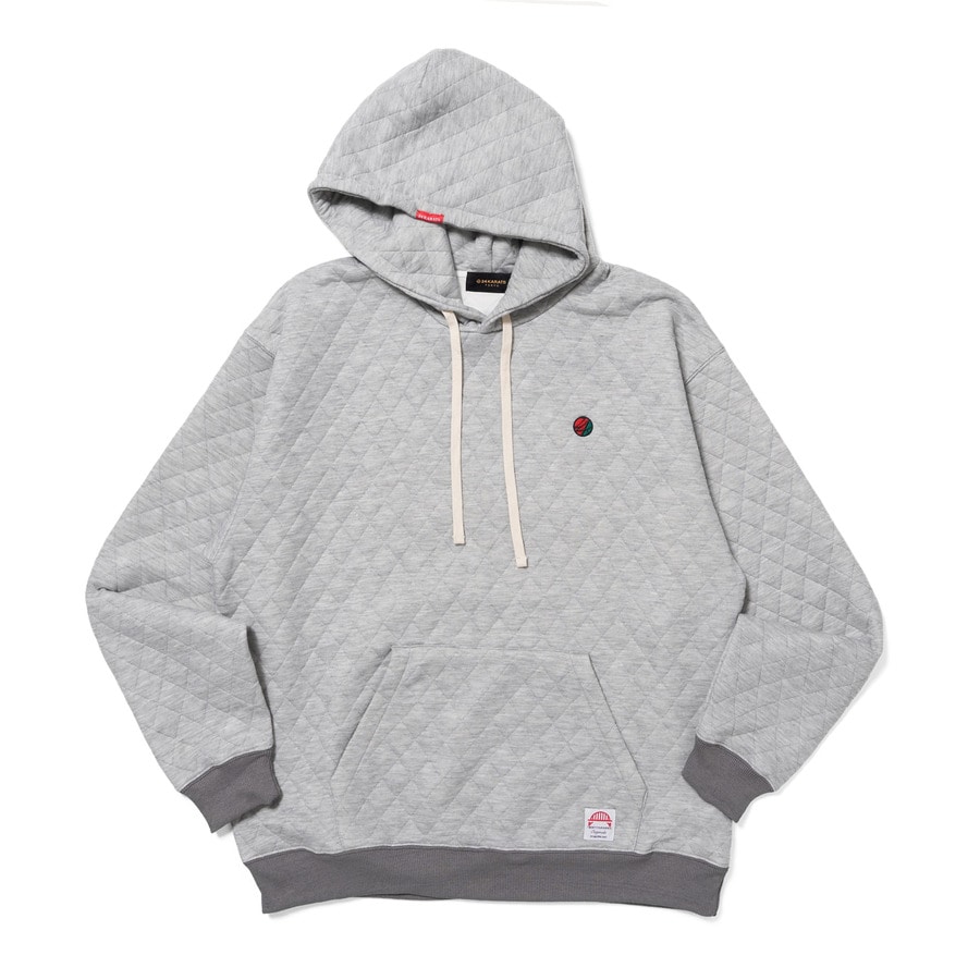 Quilting Pullover Hoodie 詳細画像 Grey 1