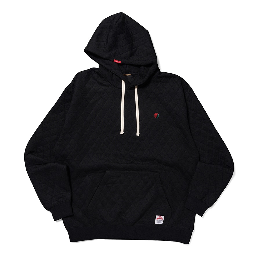 Quilting Pullover Hoodie 詳細画像 Black 1