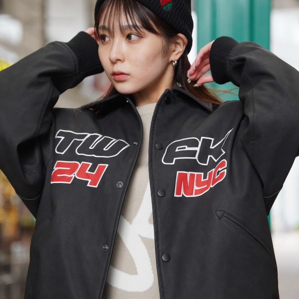 2000s Faux Leather Jacket 詳細画像