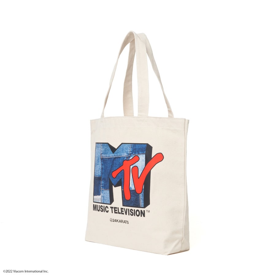 MTV X 24KARATS Tote Bag 詳細画像 White 1