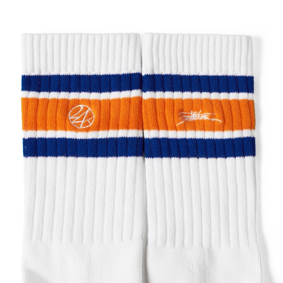24 Line Socks (LIL LEAGUE Tour Support Wear) 詳細画像 White×Orange 4