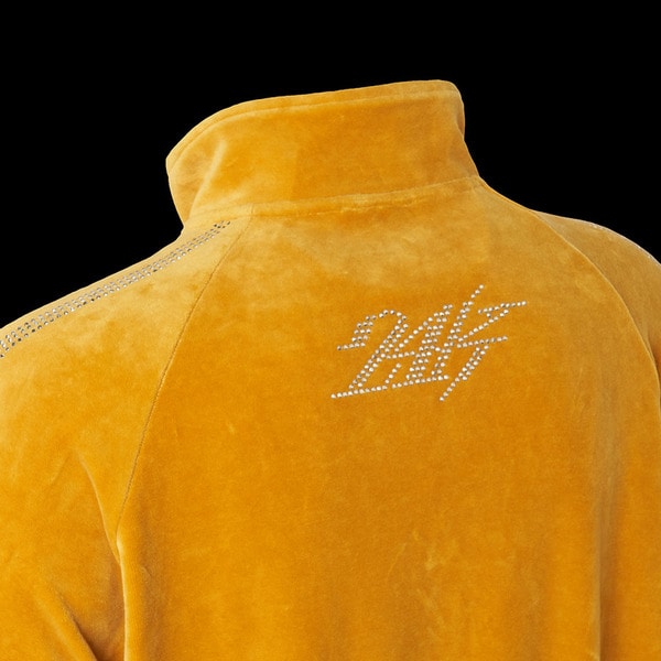 RHINESTONE VELOUR JERSEY SET-UP 詳細画像 Mustard 5