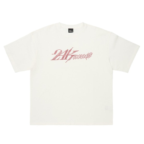 24Karats SS Tee 詳細画像 White&times;Red 1