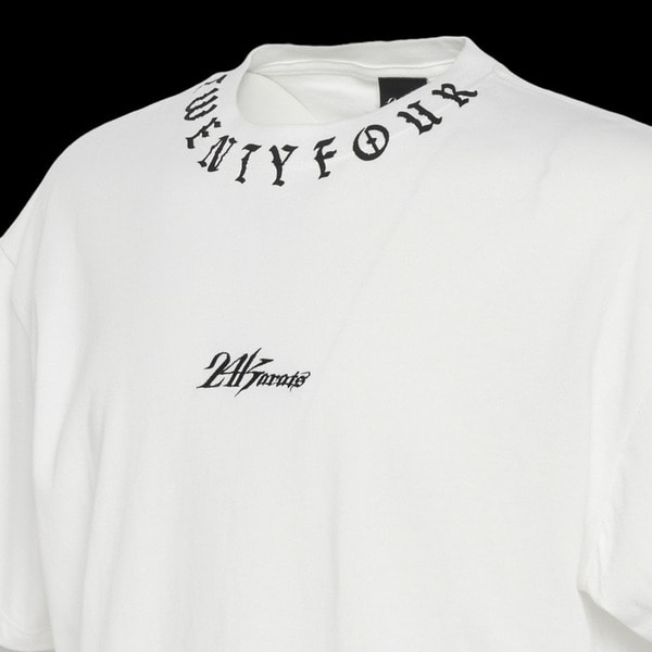 OVER PRINT NECK TEE SS 詳細画像 O.White 2