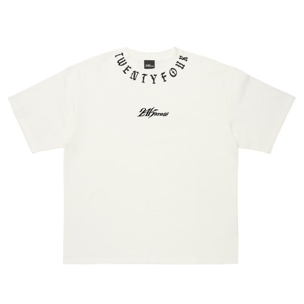 OVER PRINT NECK TEE SS 詳細画像 O.White 1