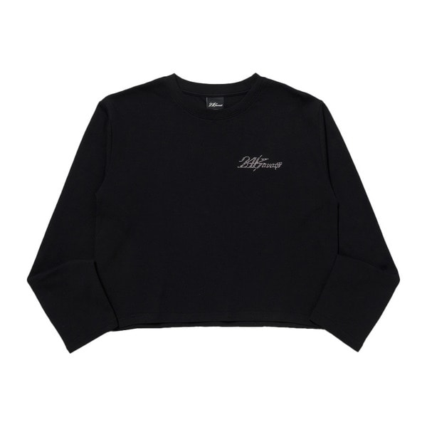 WMNS RHINESTONE LS TEE 詳細画像 Black 1