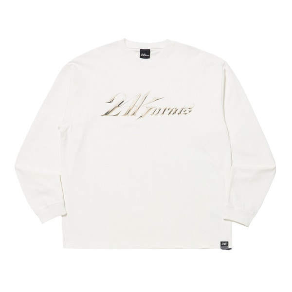CHROME LOGO LS TEE 詳細画像 White 1