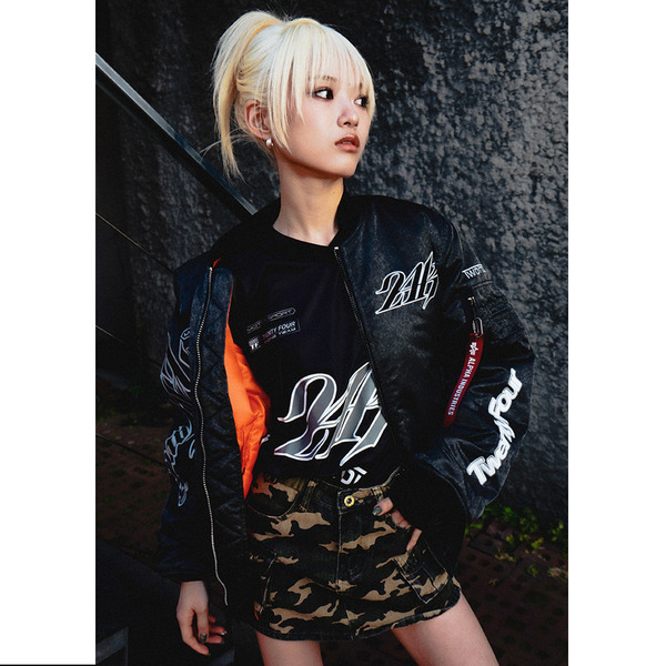 ALPHA&times;24Karats MA-1 SCRATCH CORE SPEC 詳細画像 Black 14
