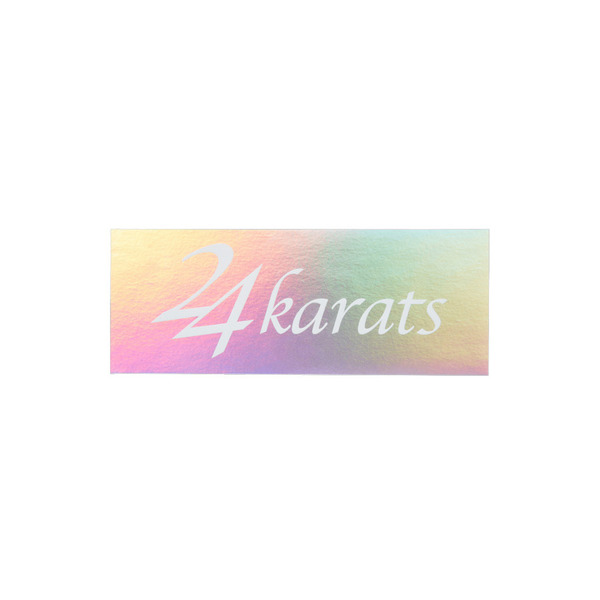 Slanted Logo Aurora Sticker 詳細画像 White 1