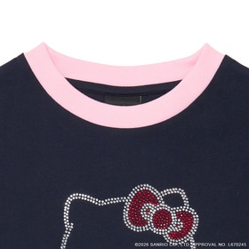24K&times;HELLO KITTY WMNS Ringer SS Tee 詳細画像