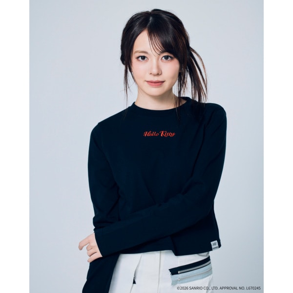 24K&times;HELLO KITTY WMNS LS Tee 詳細画像 Black 11