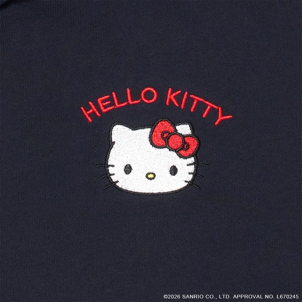 24K&times;HELLO KITTY WMNS Zip-up Hoodie 詳細画像 L.Gray 8