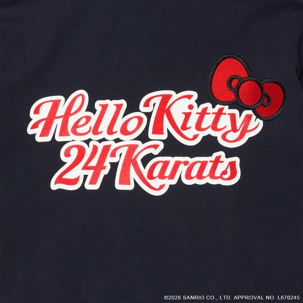 24K&times;HELLO KITTY WMNS Zip-up Hoodie 詳細画像 L.Gray 9
