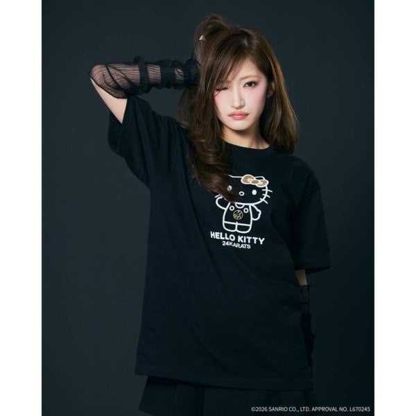 24K&times;HELLO KITTY SS Tee 詳細画像 Black 13