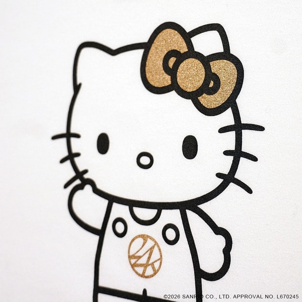24K&times;HELLO KITTY SS Tee 詳細画像 Black 3