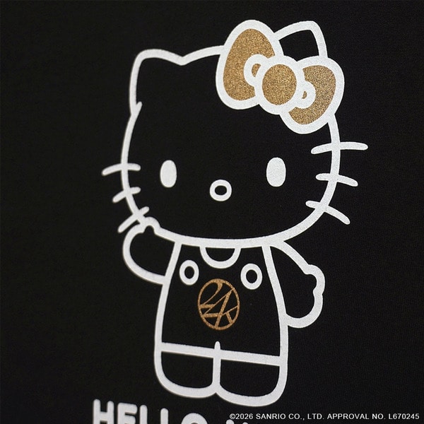 24K&times;HELLO KITTY SS Tee 詳細画像 Black 8
