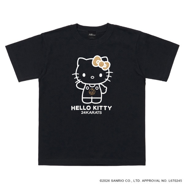 24K&times;HELLO KITTY SS Tee 詳細画像 Black 1