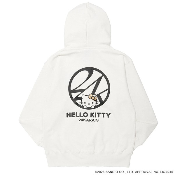 24K&times;HELLO KITTY Zip-up Hoodie 詳細画像 Black 1