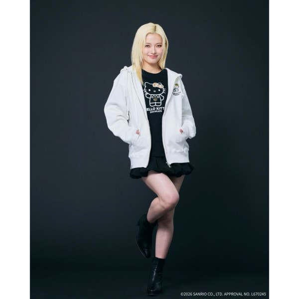 24K&times;HELLO KITTY Zip-up Hoodie 詳細画像 Black 13