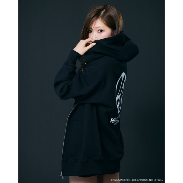 24K&times;HELLO KITTY Zip-up Hoodie 詳細画像 Black 17
