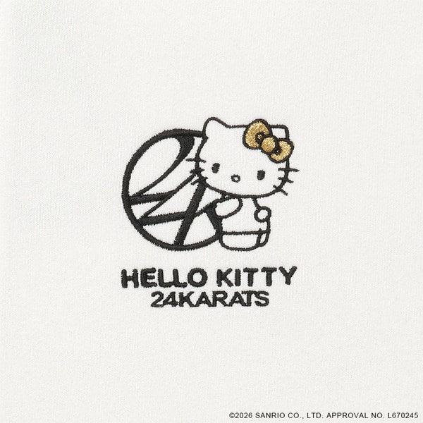 24K&times;HELLO KITTY Zip-up Hoodie 詳細画像 Black 2