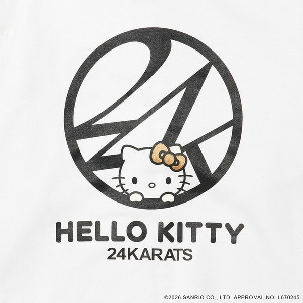 24K&times;HELLO KITTY Zip-up Hoodie 詳細画像 Black 3