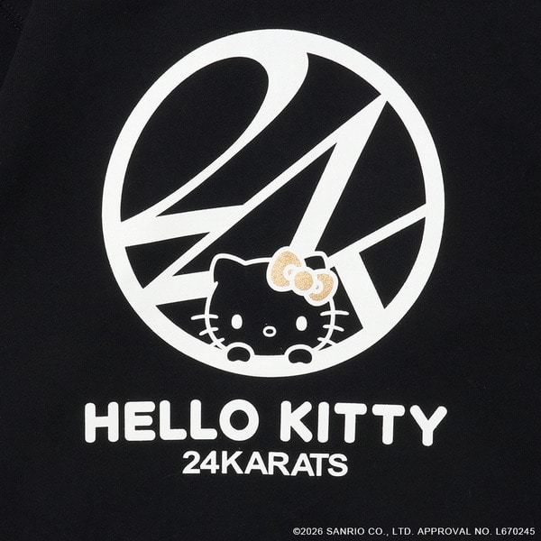 24K&times;HELLO KITTY Zip-up Hoodie 詳細画像 Black 8
