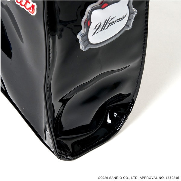 24K&times;HELLO KITTY Patent Leather Shoulder Bag 詳細画像 Navy 3