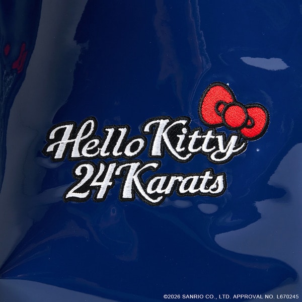 24K&times;HELLO KITTY Patent Leather Shoulder Bag 詳細画像 Navy 5