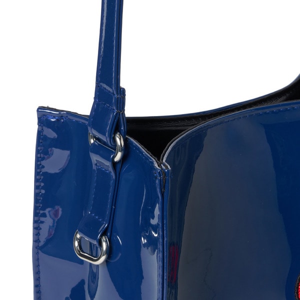 24K&times;HELLO KITTY Patent Leather Shoulder Bag 詳細画像 Navy 7