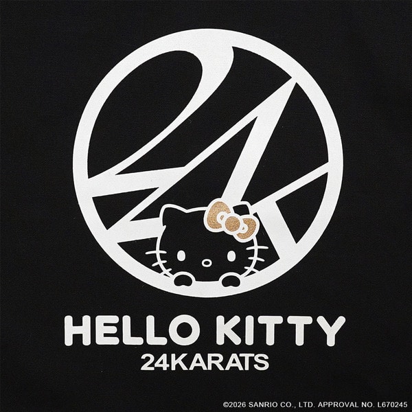 24K&times;HELLO KITTY Tote Bag 詳細画像 Black 1