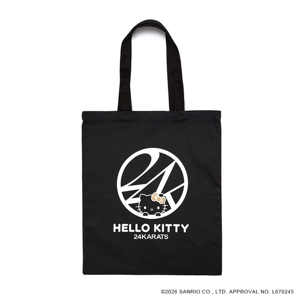 24K&times;HELLO KITTY Tote Bag 詳細画像 Black 1