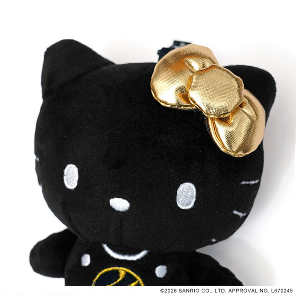 【予約販売】24K&times;HELLO KITTY Plush Toy Keyholder 詳細画像 Black 3