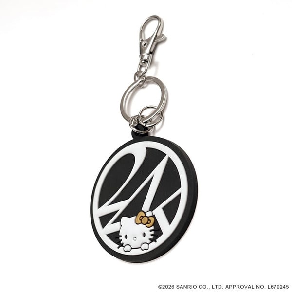 24K&times;HELLO KITTY Rubber Keyholder 詳細画像 Black 1