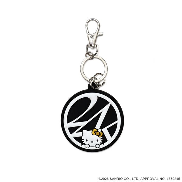 24K&times;HELLO KITTY Rubber Keyholder 詳細画像 Black 1
