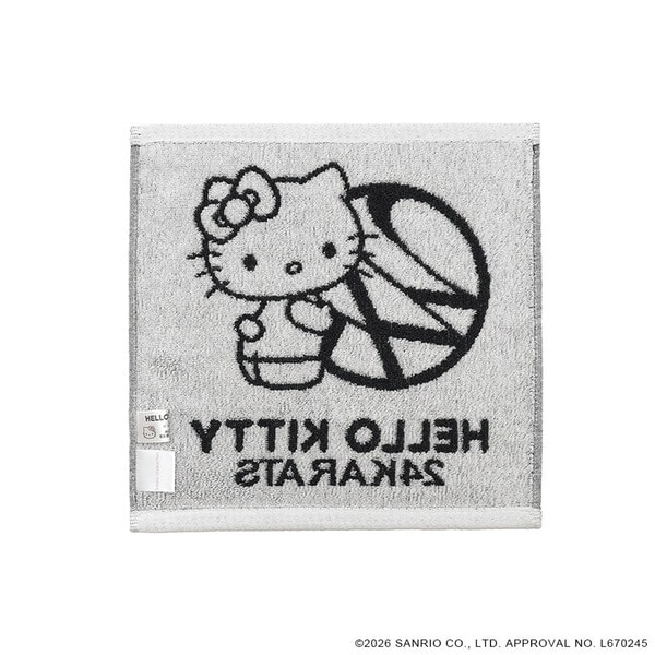 24K&times;HELLO KITTY Hand Towel 詳細画像 Black 1