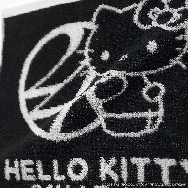 24K&times;HELLO KITTY Hand Towel 詳細画像 Black 3