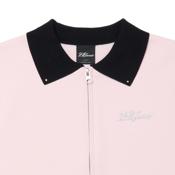 WMNS FULL ZIP POLO 詳細画像 Black 2