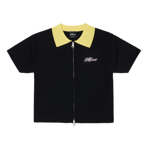 WMNS FULL ZIP POLO 詳細画像 Black 1