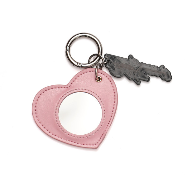 HEART CHARM MIRROR KEYHOLDER 詳細画像 Pink/Silver 1